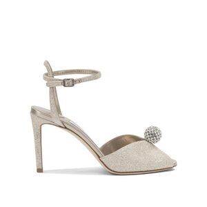 JIMMY CHOO Elegant Embellished Heeled Sandals Women GOLD